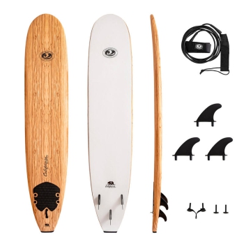 CBC FUN 7'0" CALIFORNIA BEAR SERIES WOOD SOFTBOARD