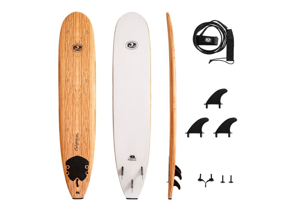 CBC FUN 7'0" CALIFORNIA BEAR SERIES WOOD SOFTBOARD