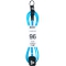 CHANNEL ISLAND HEX CORD LEASH 9'6" STANDARD FLO BLUE