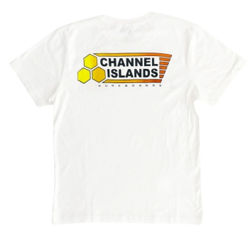 CHANNEL ISLAND T-SHIRT FADE FLAG WHITE