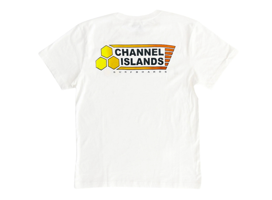 CHANNEL ISLAND T-SHIRT FADE FLAG WHITE