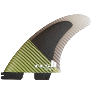 FCS II CARVER PC AIRCORE CARBON TRI FIN SET EUCALYPTUS