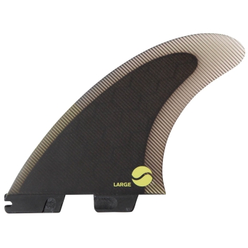 FCS II CARVER PC AIRCORE CARBON TRI FIN SET EUCALYPTUS