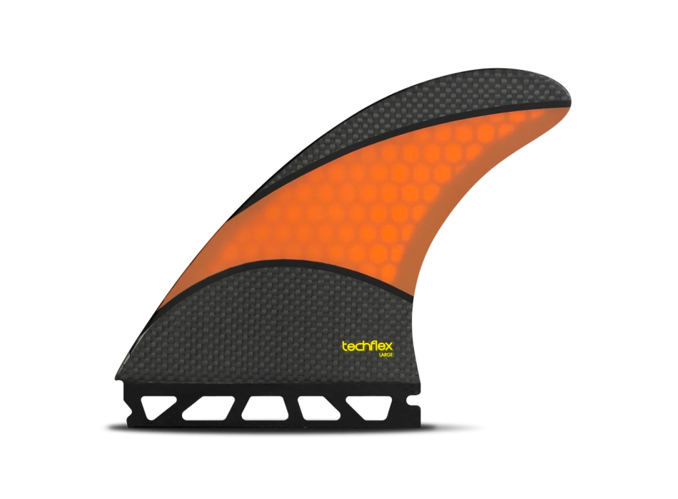 FUTURES AM2 TECHFLEX THRUSTER ORANGE RED LARGE