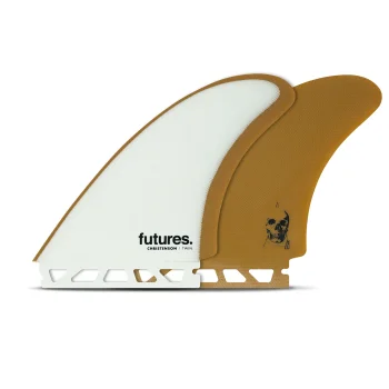 FUTURES CHRISTENSON TWIN FIN WHITE BROWN