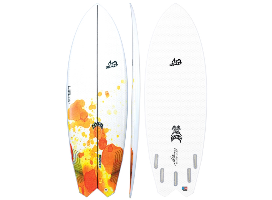 LIB-TECH LOST HYDRA 5'5" SHORTBOARD 5 PINNE