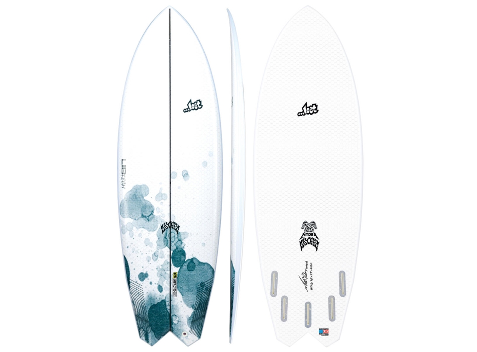 LIB-TECH LOST HYDRA 5'9" SHORTBOARD 5 PINNE