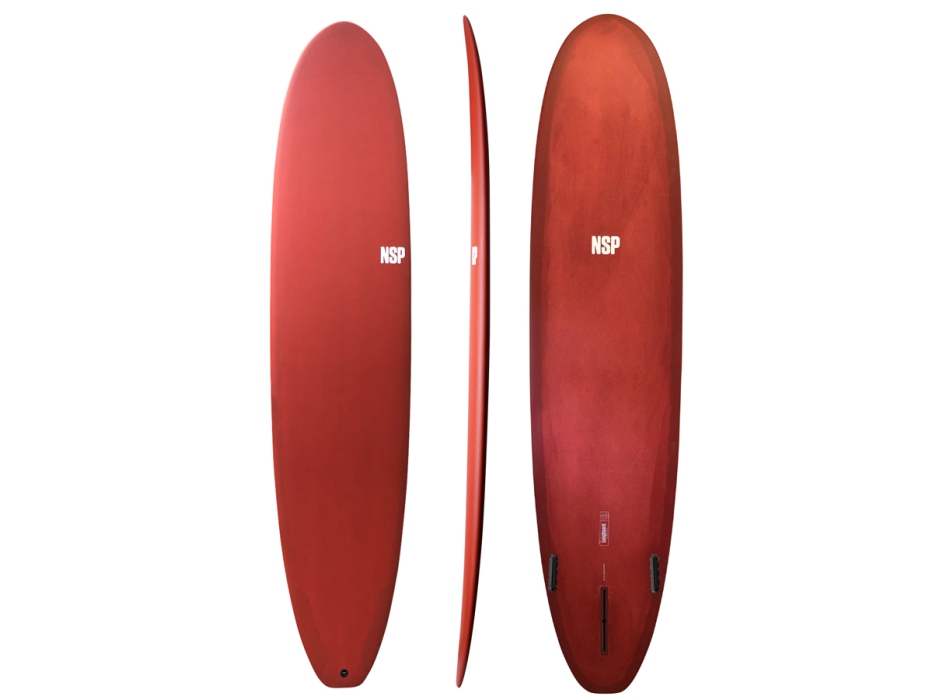 NSP SURFBOARDS PROTECH LONGBOARD 9'0" RED TINT