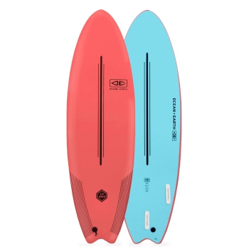 O&E SPRAY 6'0" EZI RIDER SOFTBOARD CORAL