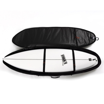 OCEAN & EARTH 7'6" HYPA TRAVEL FISH COVER SACCA QUADRUPLA CON RUOTE DOUBLE COFFIN