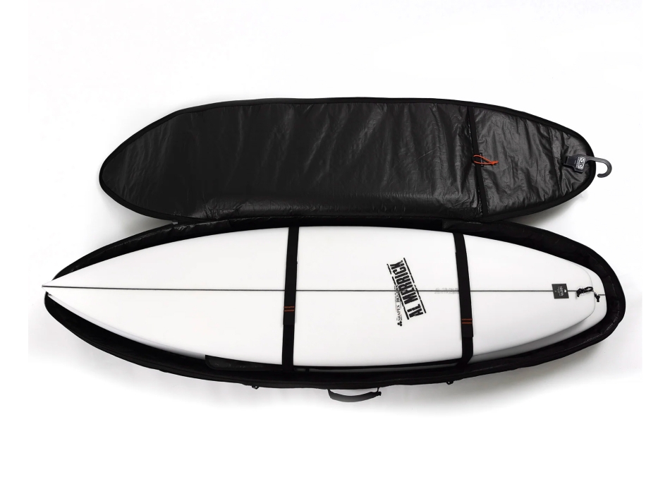 OCEAN & EARTH 7'6" HYPA TRAVEL FISH COVER SACCA QUADRUPLA CON RUOTE DOUBLE COFFIN