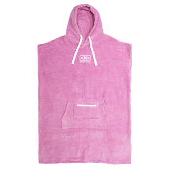 OCEAN & EARTH LADIES HOODED PONCHO IN SPUGNA DONNA MUSK PINK