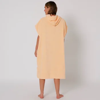 OCEAN & EARTH LADIES HOODED PONCHO IN SPUGNA DONNA PEACH