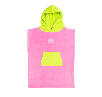 OCEAN & EARTH TODDLERS HOODED PONCHO PER BAMBINI PINK