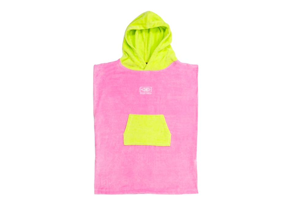 OCEAN & EARTH TODDLERS HOODED PONCHO PER BAMBINI PINK