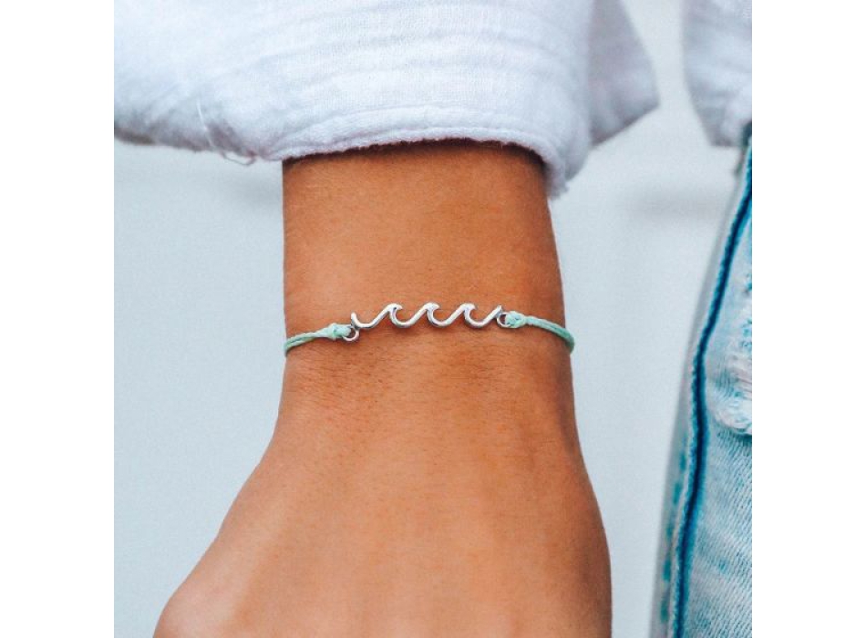 PURA VIDA DELICATE WAVE SILVER BRACCIALETTO WINTERFRESH