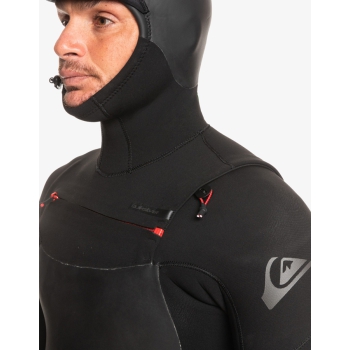 QUIKSILVER 5/4/3 MARATHON SESSIONS CHEST ZIP MUTA CON CAPPUCCIO