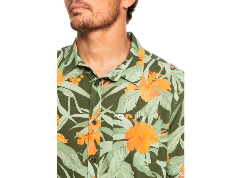 QUIKSILVER EPHEMERAL WAVE CAMICIA MANICHE CORTE