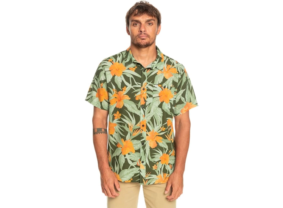 QUIKSILVER EPHEMERAL WAVE CAMICIA MANICHE CORTE