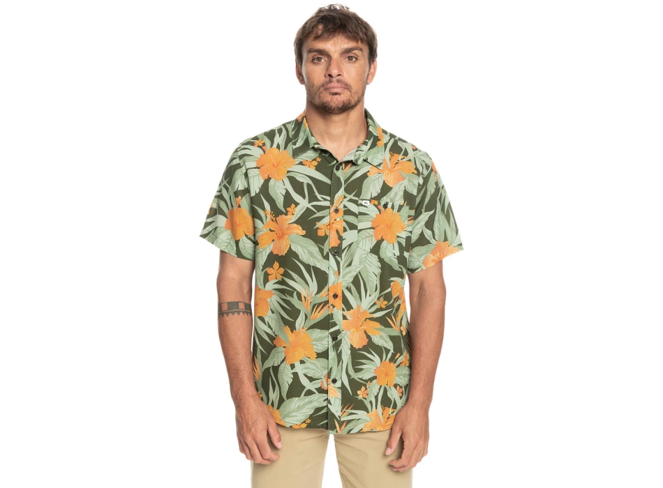 QUIKSILVER EPHEMERAL WAVE CAMICIA MANICHE CORTE