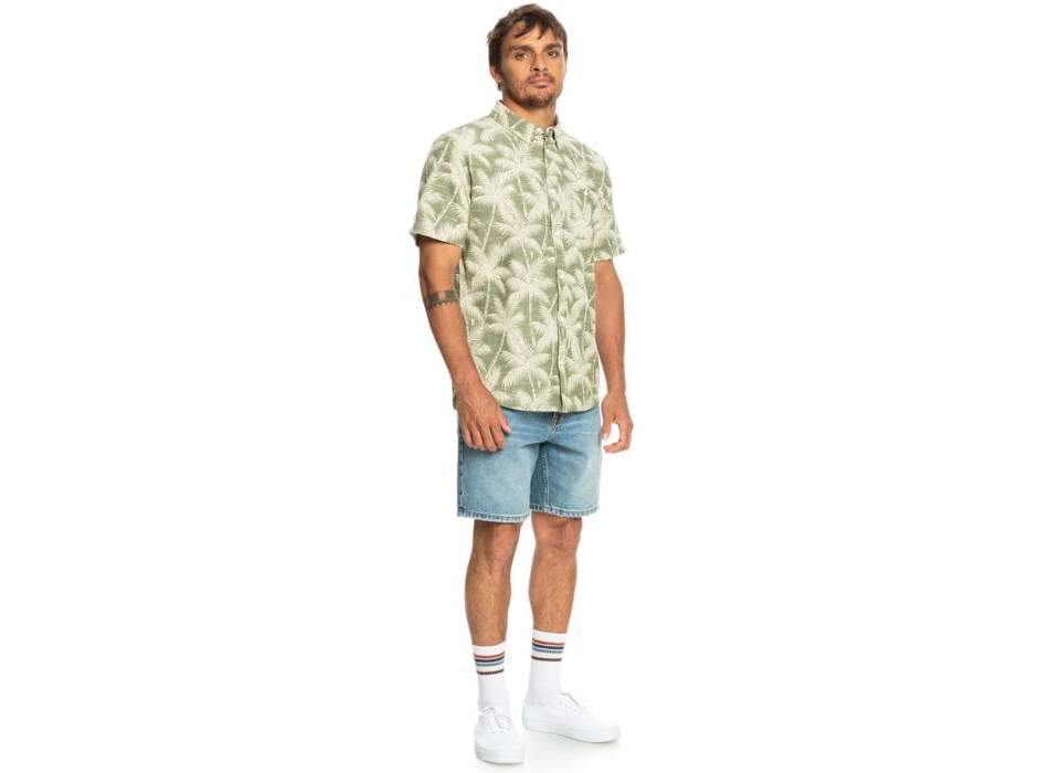 QUIKSILVER FLEETING MOMENT CAMICIA MANICHE CORTE