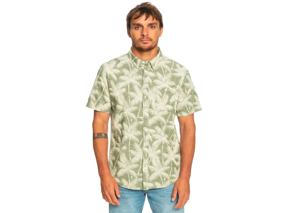 QUIKSILVER FLEETING MOMENT CAMICIA MANICHE CORTE