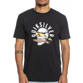 QUIKSILVER ROCKING SKULL T-SHIRT BLACK