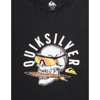 QUIKSILVER ROCKING SKULL T-SHIRT BLACK