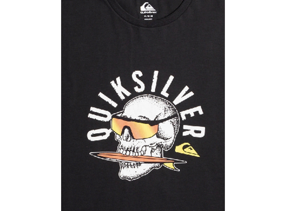 QUIKSILVER ROCKING SKULL T-SHIRT BLACK