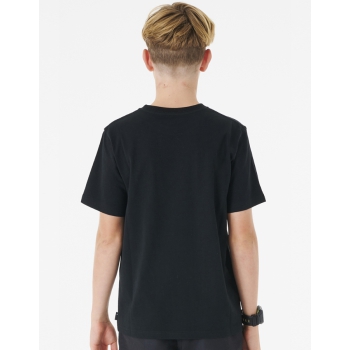 RIP CURL ACTION TEE RAGAZZO BLACK