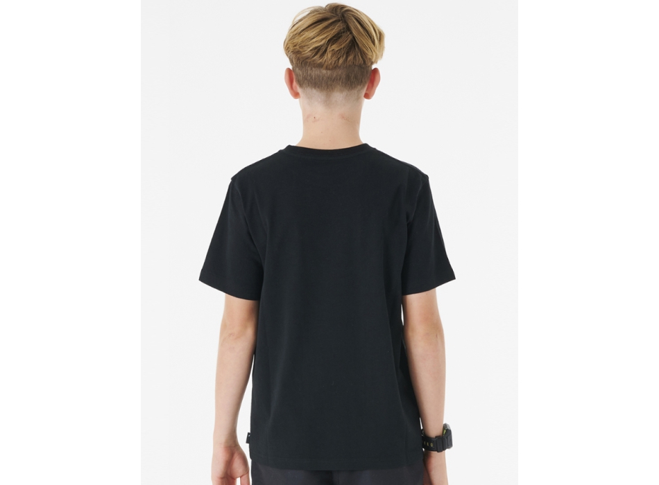 RIP CURL ACTION TEE RAGAZZO BLACK