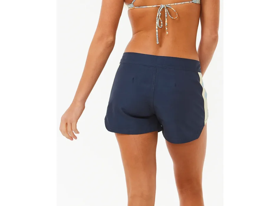 RIP CURL BLOCK PARTY HI WAIST 3" PANTALONCINI DONNA NAVY