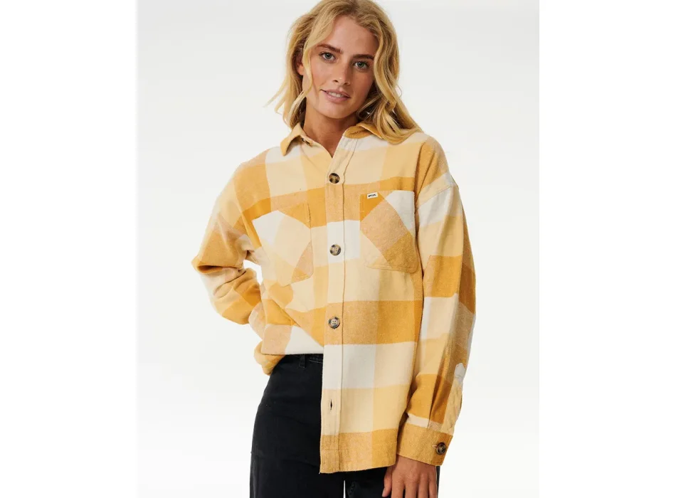 RIP CURL CAMICIA IN FLANELLA LA ISLA GOLD