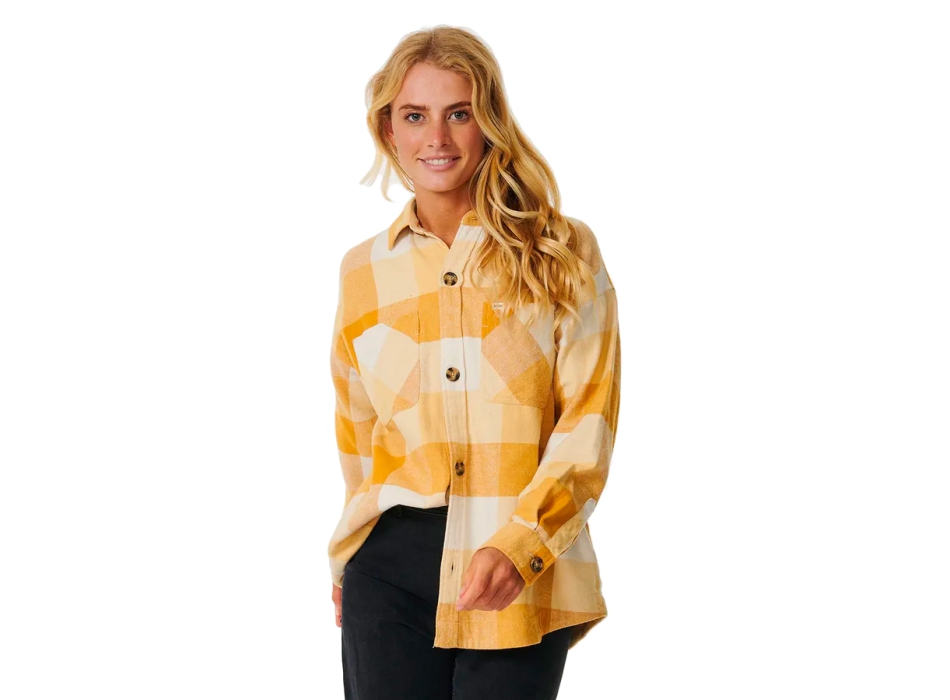 RIP CURL CAMICIA IN FLANELLA LA ISLA GOLD