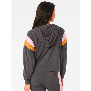 RIP CURL DAY BREAK FELPA CON ZIP E CAPPUCCIO DONNA