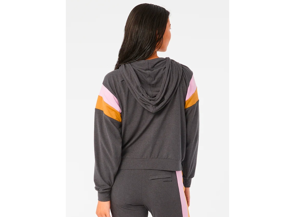 RIP CURL DAY BREAK FELPA CON ZIP E CAPPUCCIO DONNA