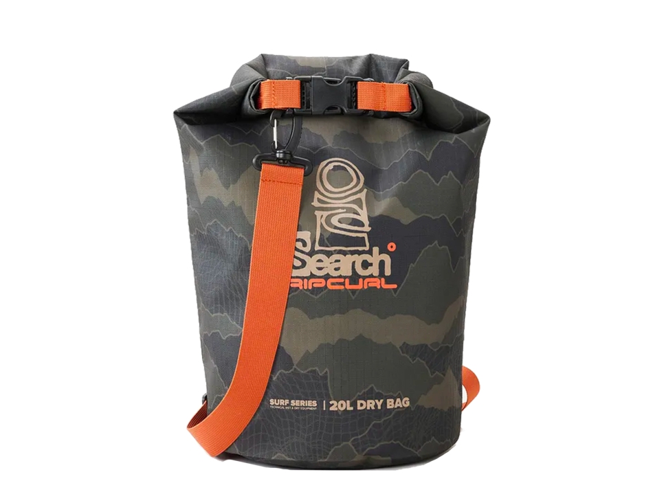 RIP CURL SURF SERIES BARREL SACCA STAGNA 20L BLACK OLIVE