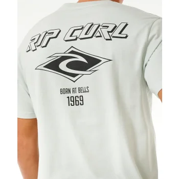 RIP CURL T-SHIRT FADE OUT ICON LIGHT GREEN