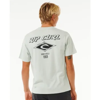 RIP CURL T-SHIRT FADE OUT ICON LIGHT GREEN