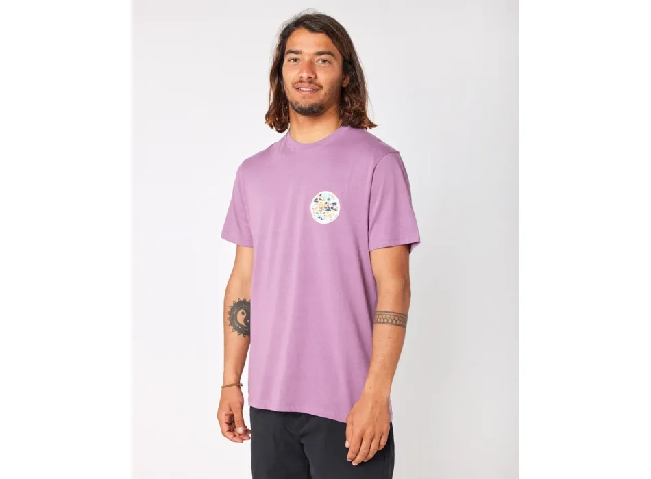 RIP CURL T-SHIRT PASSAGE DUSTY PURPLE