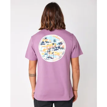 RIP CURL T-SHIRT PASSAGE DUSTY PURPLE