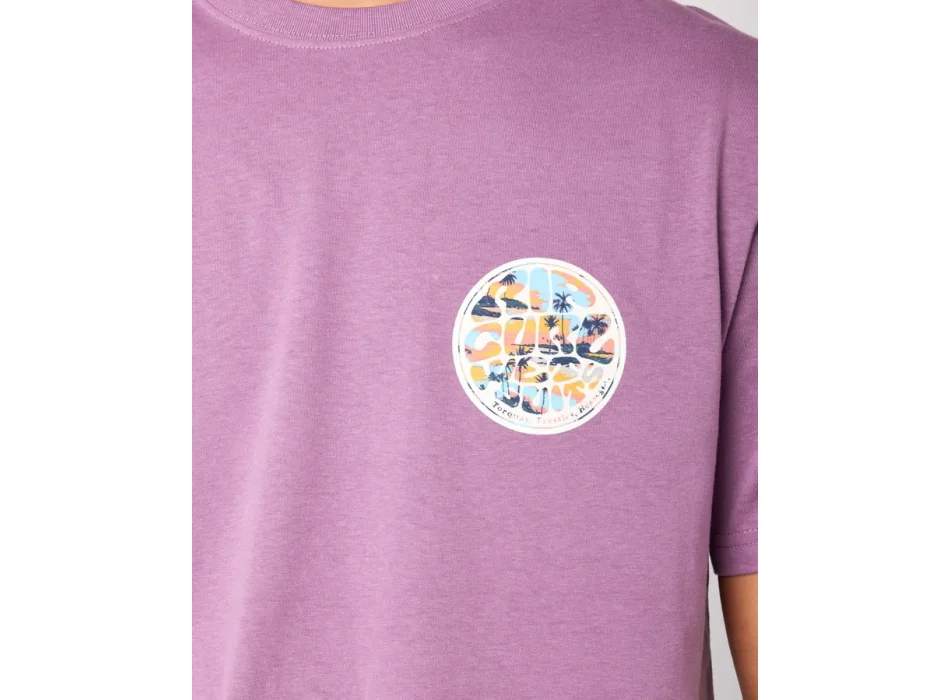 RIP CURL T-SHIRT PASSAGE DUSTY PURPLE