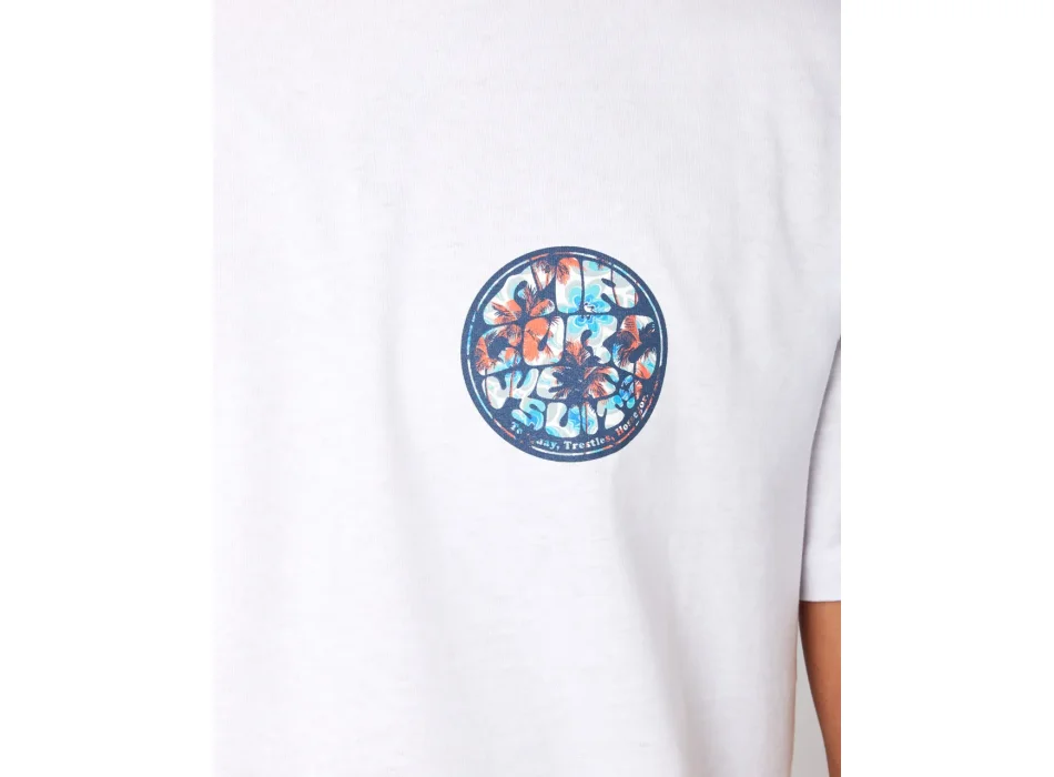 RIP CURL T-SHIRT PASSAGE WHITE