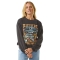 RIP CURL TIKI TROPIC FELPA GIROCOLLO WASHED BLACK