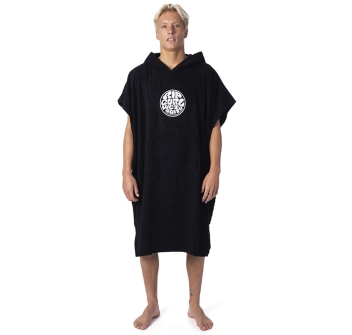 RIP CURL WET AS PONCHO IN SPUGNA BLACK