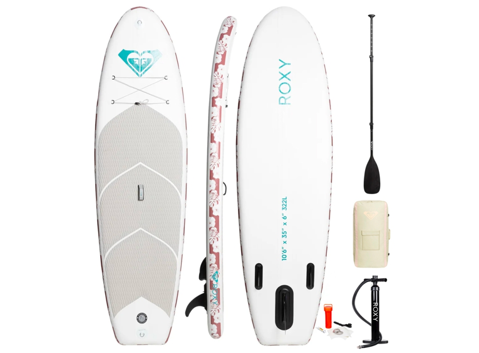 ROXY ISUP MOLOKAI YOGA 10'6" SUP GONFIABILE SMOKED PEARL COMPLETO