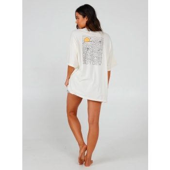 SALTY CREW JOY COVER UP TEE OFF WHITE