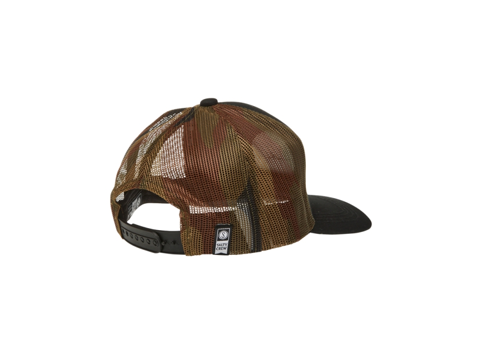 SALTY CREW LEGENDS RETRO TRUCKER CAPPELLINO BLACK CAMO