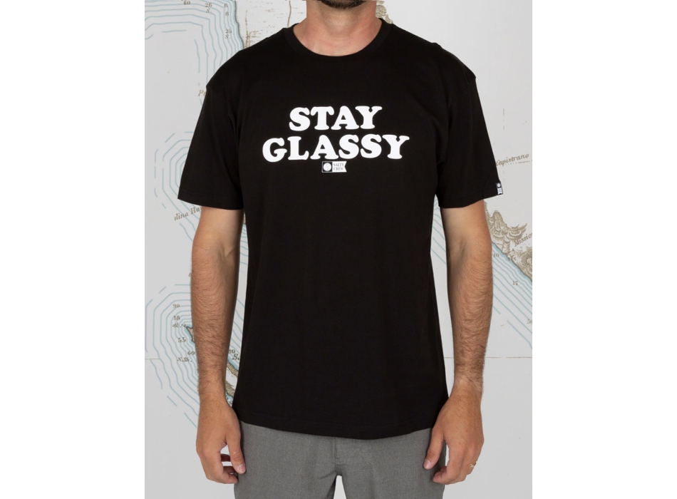 SALTY CREW STAY GLASSY T-SHIRT BLACK