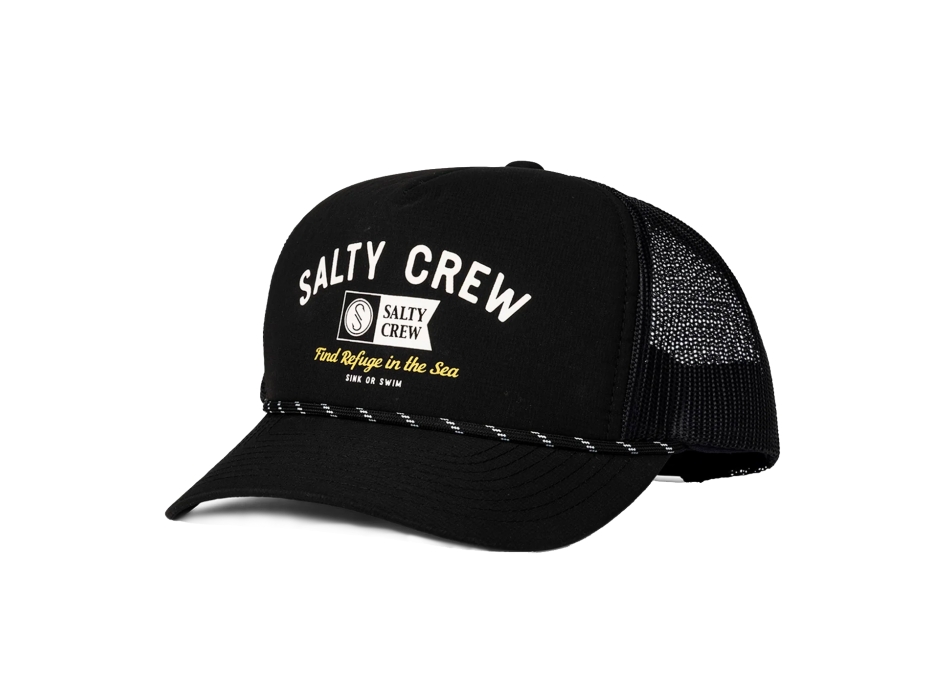 SALTY CREW SURF CLUB TRUCKER CAPPELLINO BLACK